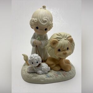 Precious Moments Enesco E9287R And A Child Shall Lead Them Figurine w Box